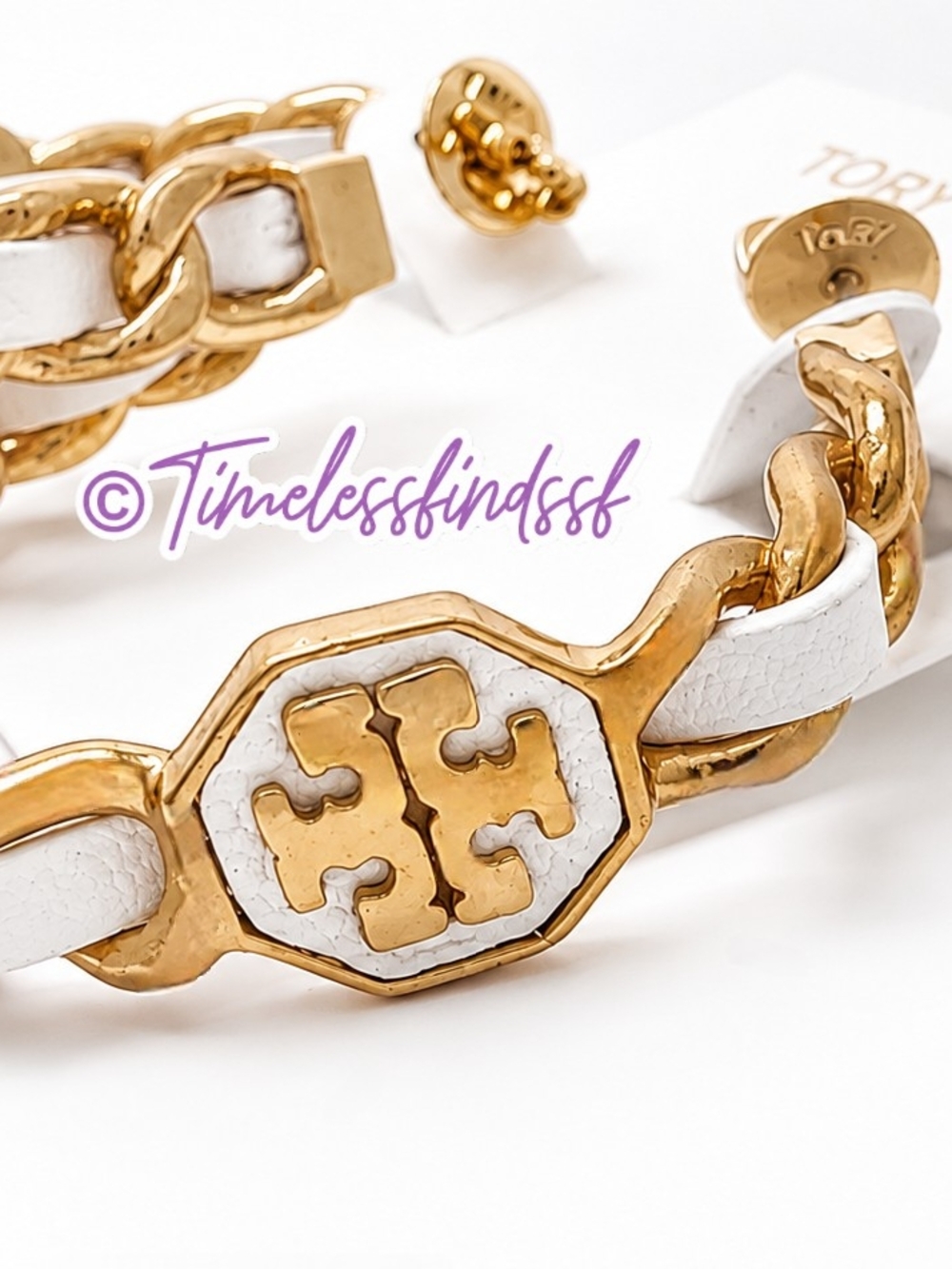 Tory Burch Marion Hoop Earrings